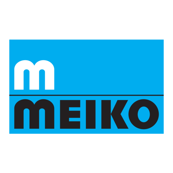 Meiko WasteStar CC Gebruiksaanwijzing