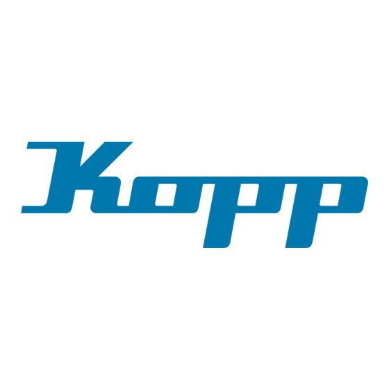 Kopp 1953.0217.4 Gebruiksaanwijzing