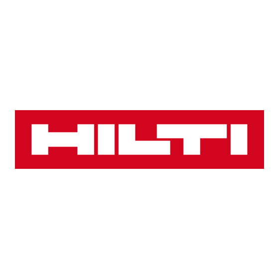 Hilti PRA 38 Gebruiksaanwijzing