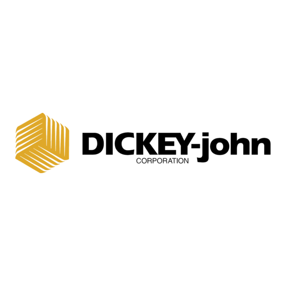 Dickey-John MiniGAC1 Gebruiksaanwijzing