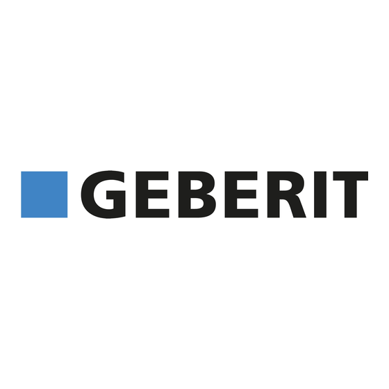 Geberit 116.195.21.1 Onderhoudshandleiding