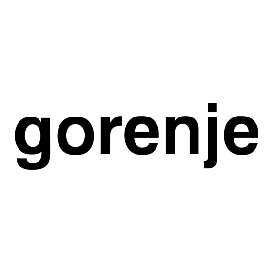 Gorenje DT9SYB Gebruiksaanwijzingen