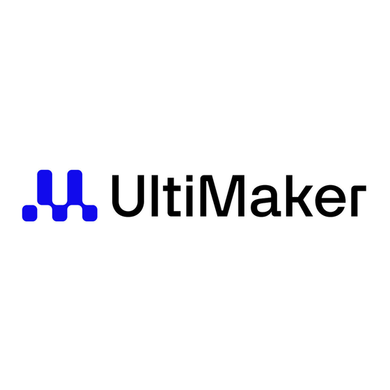 Ultimaker 2+ Installatie- En Gebruikershandleiding