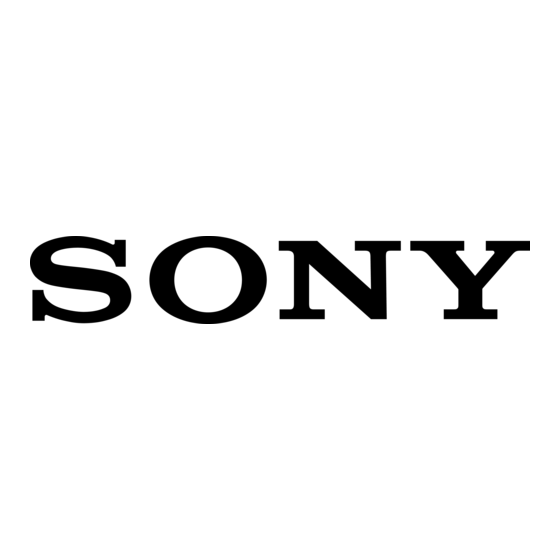 Sony BRAVIA KDL-40U25 Series Gebruiksaanwijzing