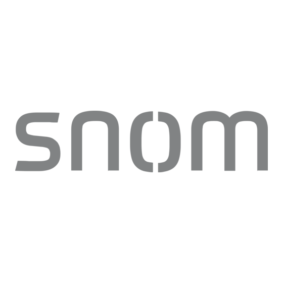 Snom Vcare VC518 Verkorte Handleiding