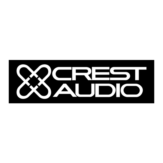 Crest Audio Crest CLh Handleiding