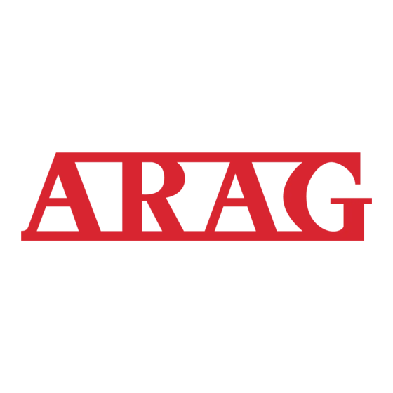 ARAG VISIO Installatie, Gebruik En Onderhoud