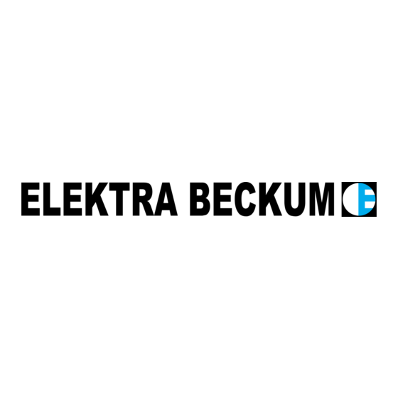 Elektra Beckum SPA 2000 Gebruiksaanwijzing