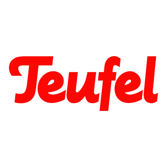 Teufel CONCEPT 8 Gebruiksaanwijzing