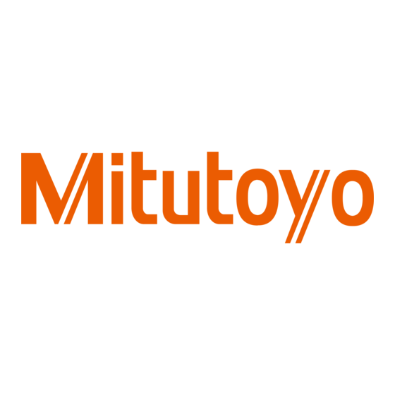 Mitutoyo LH-600E Handleiding