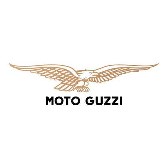 MOTO GUZZI GRISO 2013 Gebruiksaanwijzing