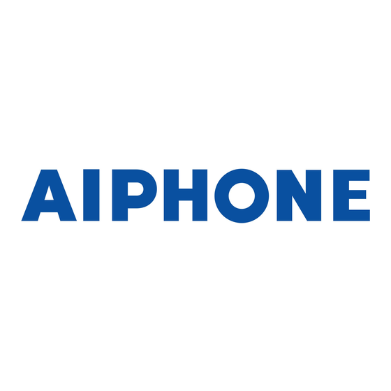 Aiphone IXW-MA Installatiehandleiding