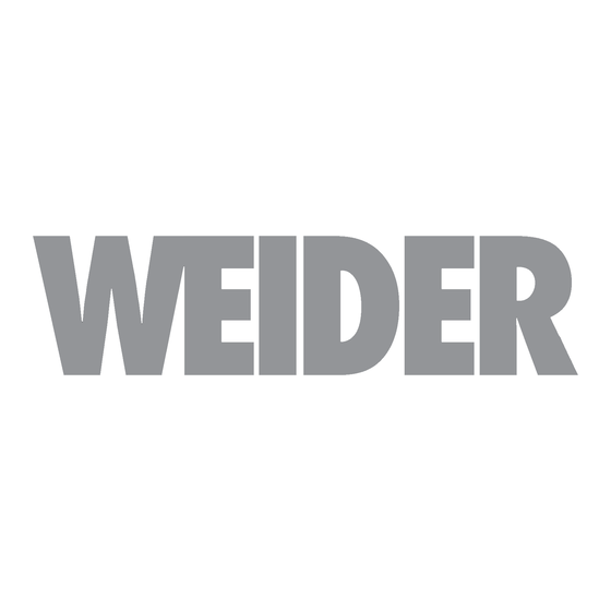 Weider 9900i Gebruikershandleiding