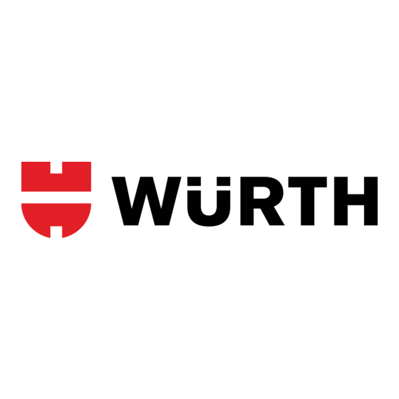 Wurth Master VARIO DRILL 90 Gebruiksaanwijzing