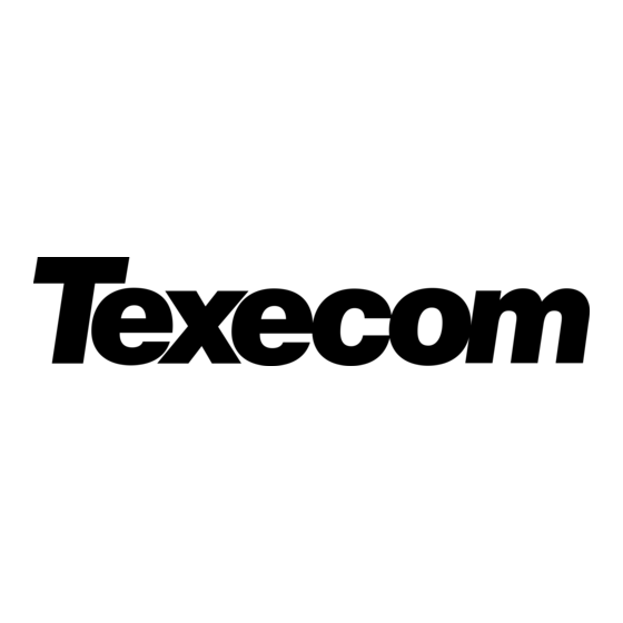 Texecom Premier Elite Series Gebruikershandleiding