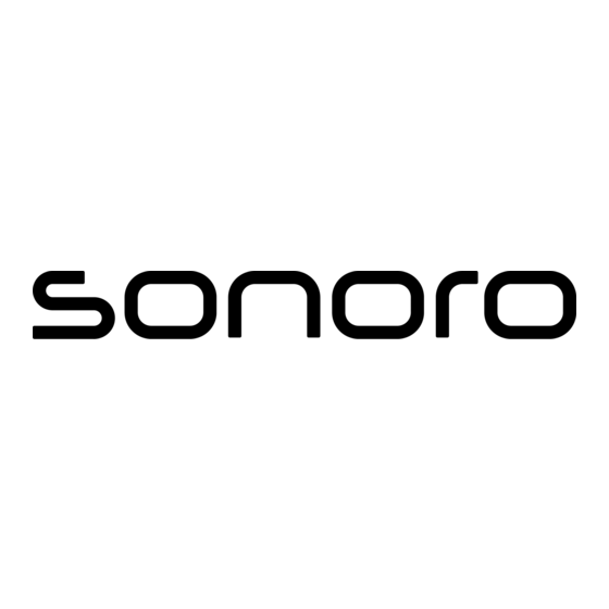 Sonoro PLATINUM SO-2000 Handleiding