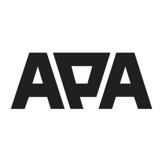 APA 16547NV Gebruiksaanwijzing