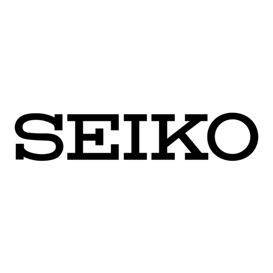 Seiko SLL Gebruiksaanwijzing