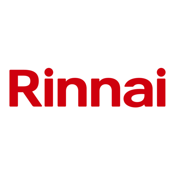 Rinnai HDC1200i Installatie- En Onderhoudsinstructies