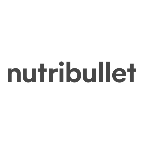 NUTRIBULLET Original 600 Series Gebruikershandleiding