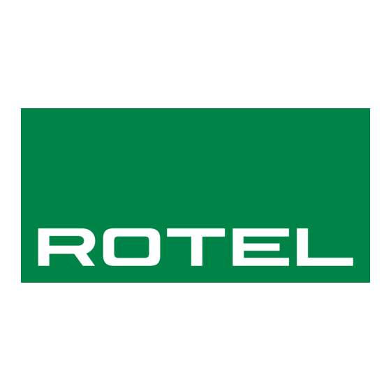 Rotel DT-6000 Gebruikershandleiding