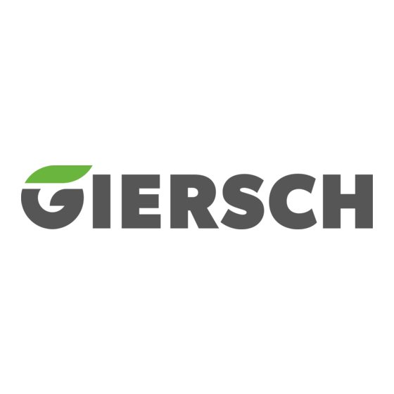 GIERSCH RG1 Series Montagehandleiding