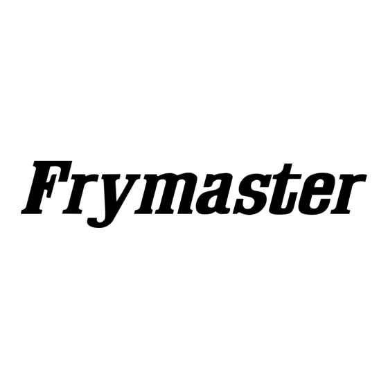 Frymaster FilterQuick FQG30U easyTouch Installatie-, Bedienings- En Onderhoudshandleiding