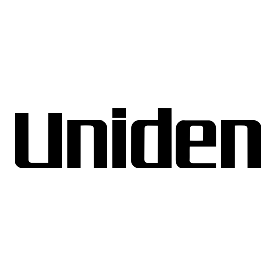 Uniden UBC370CLT Handleiding