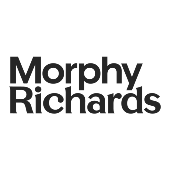 Morphy Richards 242018 Gebruiksaanwijzing