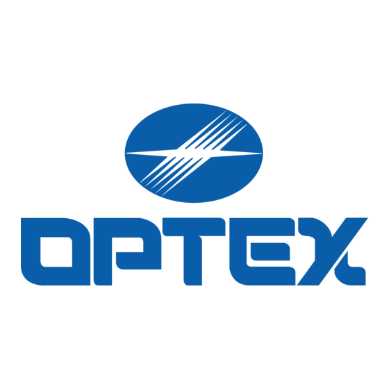 Optex SW-1 Installatiehandleiding