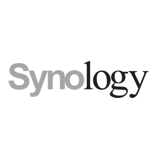 Synology RackStation RC18015xs+ Snel Installatiegids