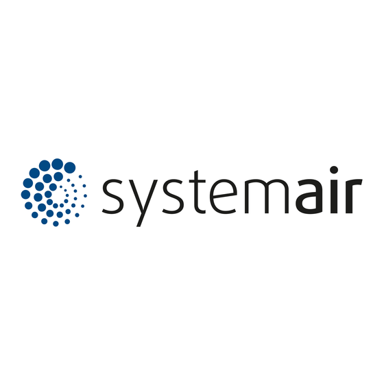 SystemAir SAVE VTR 500 Installatie- En Servicehandleiding