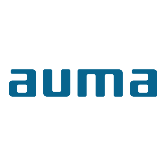 AUMA SA 07.2 Bedieningsinstructies