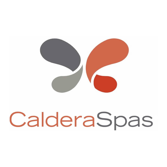 CalderaSpas Vacanza 2023 Series Gebruikershandleiding