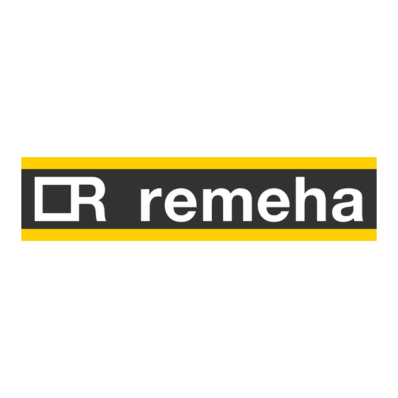 REMEHA Aqua pro 100 Installatie- En Gebruikershandleiding