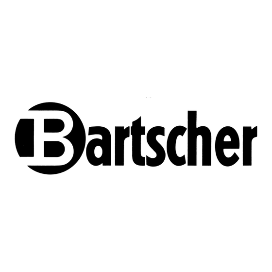 Bartscher 1WL400 Gebruiksaanwijzing