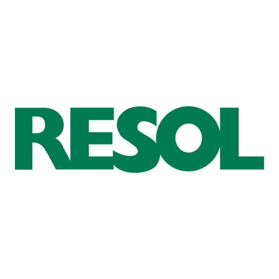 Resol DeltaSol C Plus Handleiding