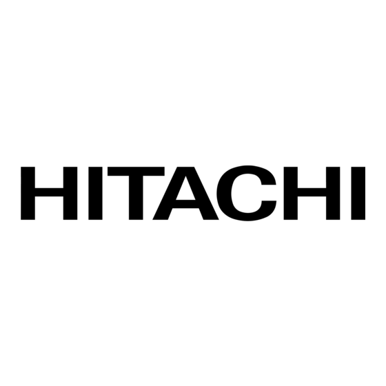 Hitachi CP-X201 Gebruiksaanwijzing