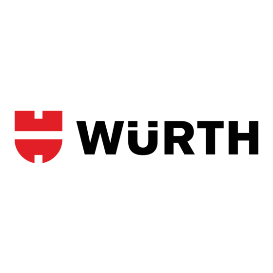 Würth ERGOPOWER SLIM+ Bedieningshandleiding