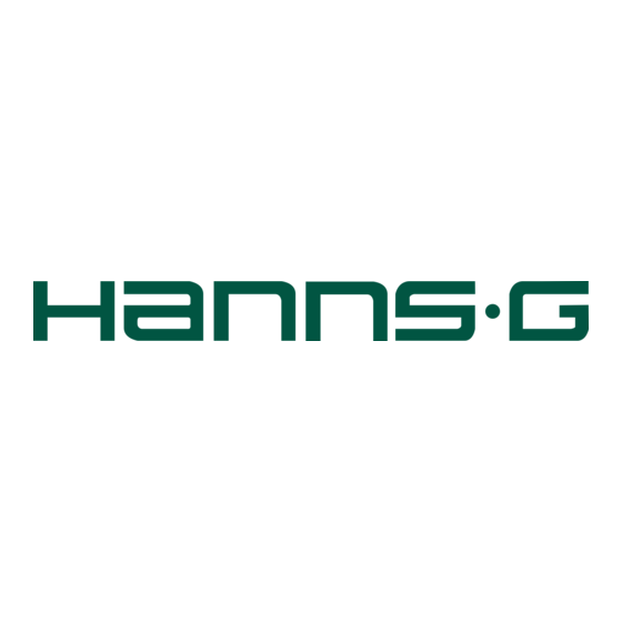 Hanns.G HL231 Gebruikershandleiding