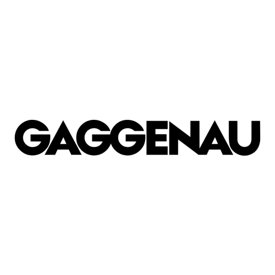 Gaggenau CI 290 Gebruiksaanwijzing