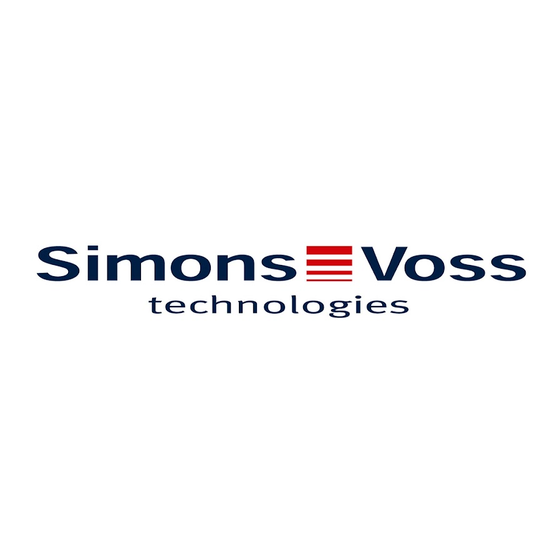 Simons Voss Technologies AX Gebruiksaanwijzing