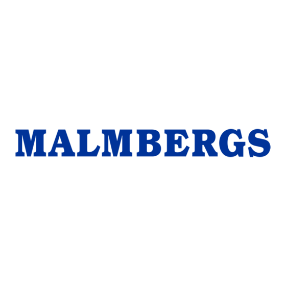 Malmbergs Lysekil 75 500 11 Gebruiksaanwijzing