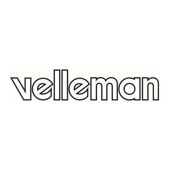 Velleman VM102 Gebruiksaanwijzing