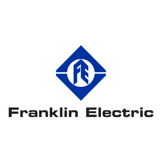 Franklin Electric 304SS Gebruikershandleiding