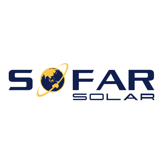 Sofar Solar BTS E5-DS5 Installatie En Gebruikshandleiding