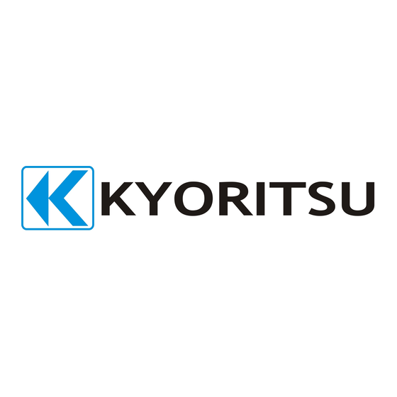 KYORITSU 2000 Handleiding