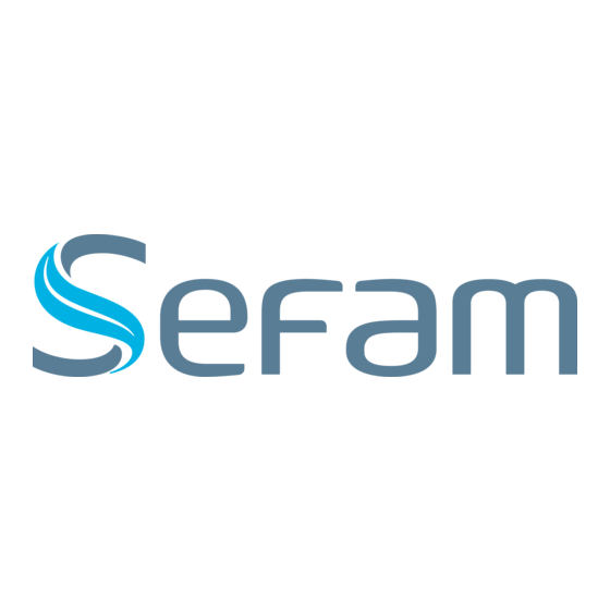 SEFAM EcoStar Gebruiksaanwijzing