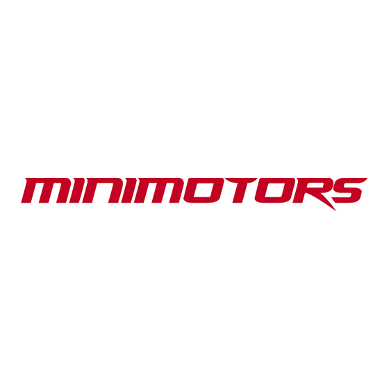 Minimotors SPEEDWAY MINI 4 PRO Gebruiksaanwijzing