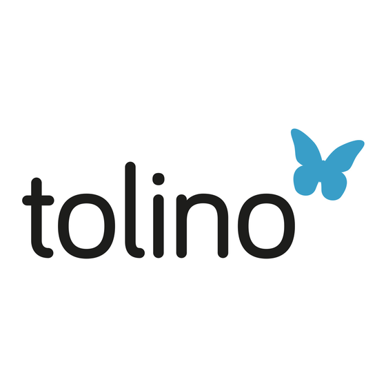 Tolino SHINE Gebruikershandleiding